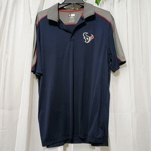 NFL Houston Texans Men's Short Sleeve Navy/Grey Polo Size XL